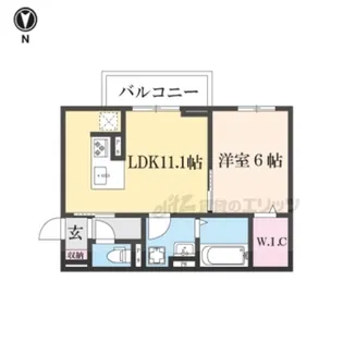 エレガンス ビュー【3階】の間取り