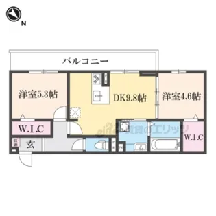 エレガンスビュー【2階】の間取り