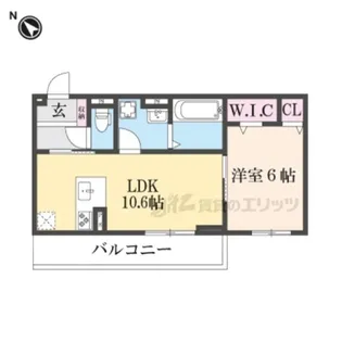 エレガンスビュー【2階】の間取り