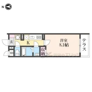 1Kの間取り画像