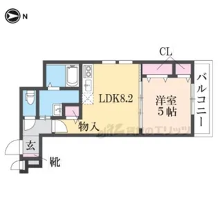 フジパレス西本町【3階】の間取り