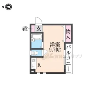 グリーンマンション【202号室】の間取り