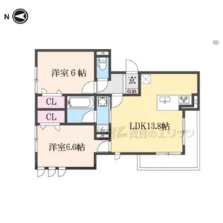 D-ROOM東矢倉【301号室】の間取り