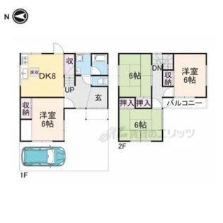 奈良県奈良市北永井町【一戸建】の間取り