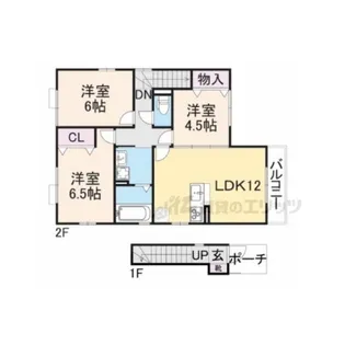 ヴィラ弐番館【2階】の間取り