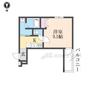 フジパレス大物駅北?番館【302号室】の間取り