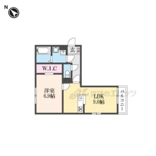 シャーロット石橋駅前【3階】の間取り