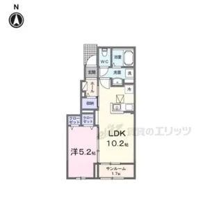 レジデンス・サツキ?【101号室】の間取り