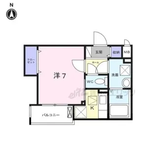 サンレーベ東垣外【1階】の間取り