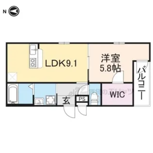 フジパレス東桜木町【1階】の間取り