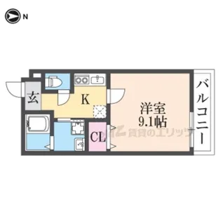 フジパレス南塚口?番館【101号室】の間取り