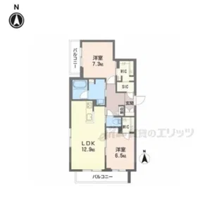 メゾン ソラリス【201号室】の間取り
