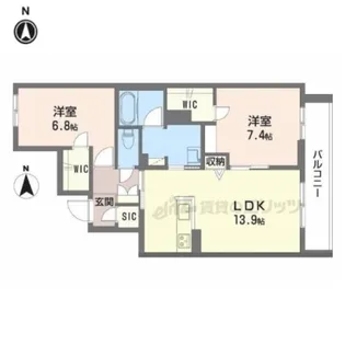 メゾン ソラリス【2階】の間取り