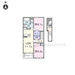MODERNE ANGE【2階】の間取り