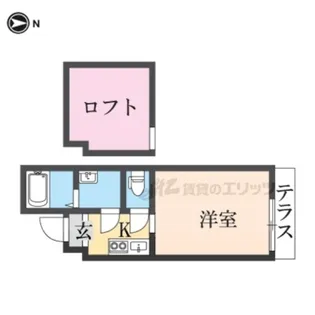 1Kの間取り画像