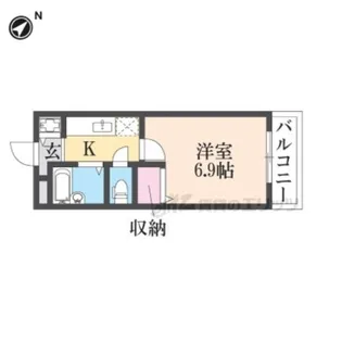 リバーサイド金岡?番館【2階】の間取り