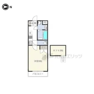 INOVE長瀬?【1408号室】の間取り
