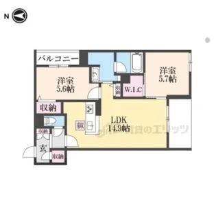 シャーメゾン フェリーチェ【101号室】の間取り