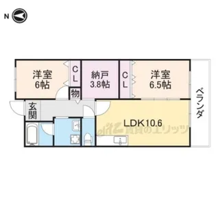 バルカポンテ【4階】の間取り