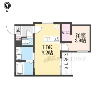 REGALEST丹波橋【3階】の間取り