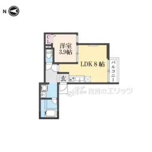 S Apt.門真城垣町【2階】の間取り
