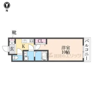 CASA徳庵【2階】の間取り