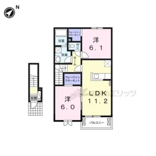 レイクサイドヴィラ王寺【2階】の間取り