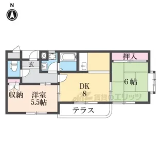 ラ・メゾンクレール【302号室】の間取り