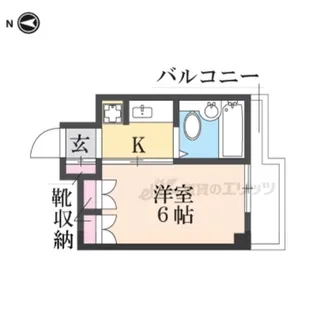 1Kの間取り画像