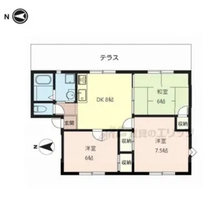 サンライズ三笠?【1階】の間取り