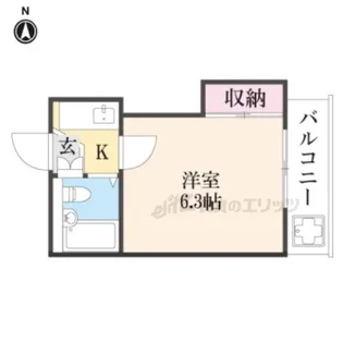 レオパレス新伊丹第2【206号室】の間取り