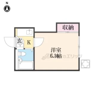 レオパレス新伊丹第2【103号室】の間取り