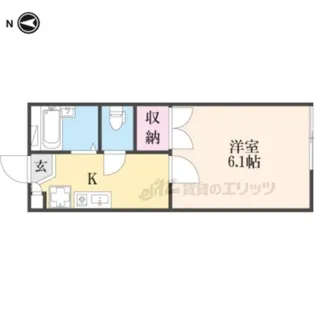 レオパレス東野【102号室】の間取り