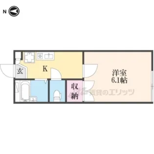 レオパレス東野【2階】の間取り