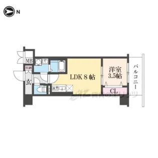 CREST TAPP 京都西京極 DEX【5階】の間取り