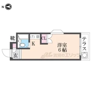 プチグレイス7番館【3階】の間取り