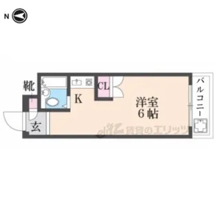 プチグレイス7番館【4階】の間取り