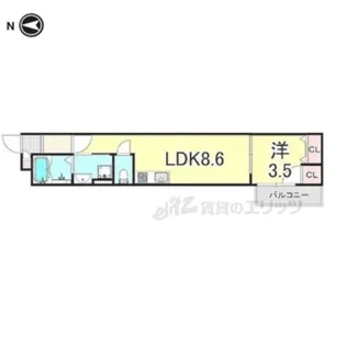 アート尼崎若王寺【1階】の間取り