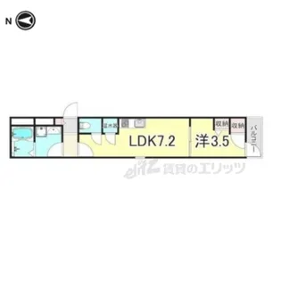 1LDKの間取り画像