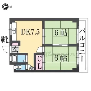 コーポ白峰【3階】の間取り