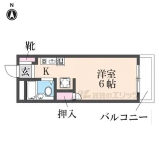 萩野マンション【4階】の間取り