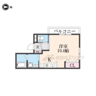 メゾン・ソレイユ稲荷【2階】の間取り