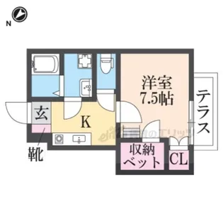 ハイツ華優【1階】の間取り