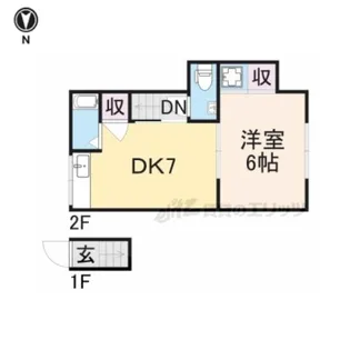 山口ハイツ【D号室】の間取り