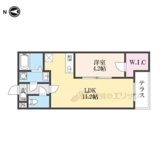 ジーメゾン郡山リアン【1階】の間取り