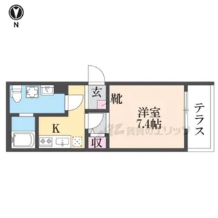 ヴィレッタ武庫之荘【1階】の間取り