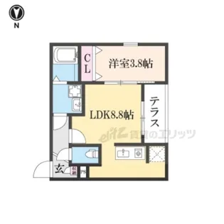 ジーメゾン枚方走谷ルクシエ【2階】の間取り