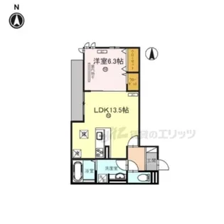 プラザ エミネンス【1階】の間取り