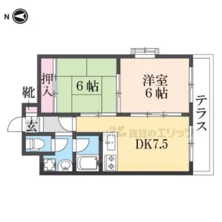 エスパシオ塚口【1階】の間取り