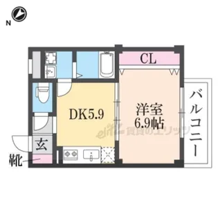 MKコート立花【1階】の間取り
